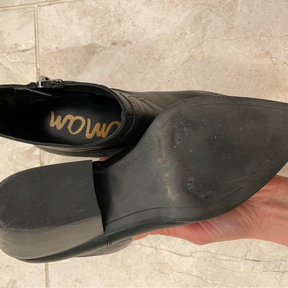 Sam Edelman Black Leather Booties - Picture 3 of 4